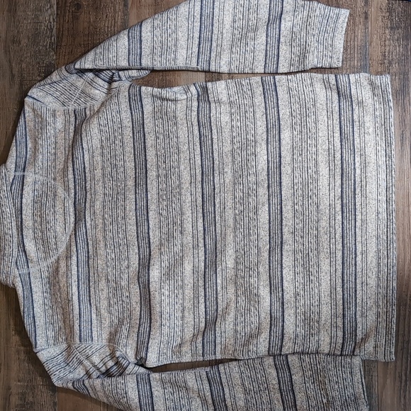 Burton Dry Ride Fleece Lined Striped 6 Button Henley Hoodie Size Small Snowboard - Picture 5 of 13